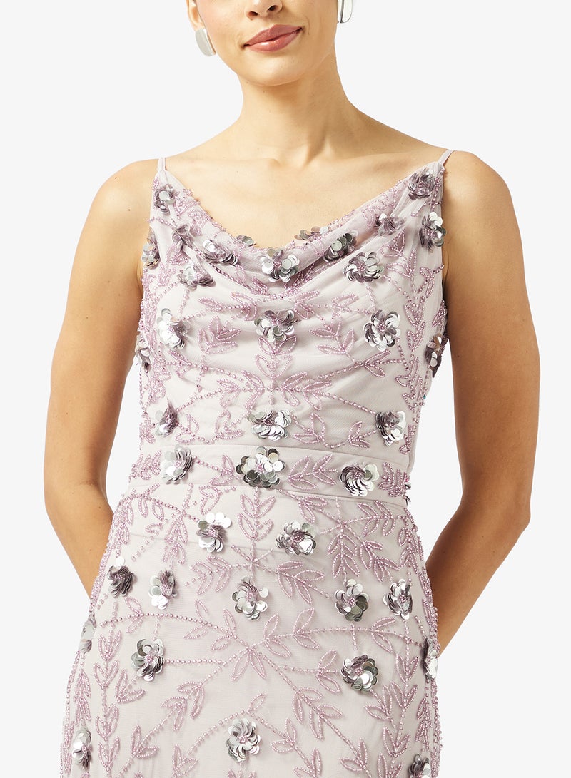 بيوت فستان ماكسي مزين بدون أكمام - Image 3